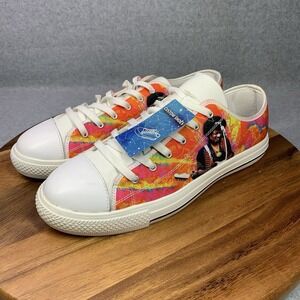 Jimi Hendrix Custom Men Shoes Size‎ 14 Flat Sneakers Colorful Music Rock & Roll